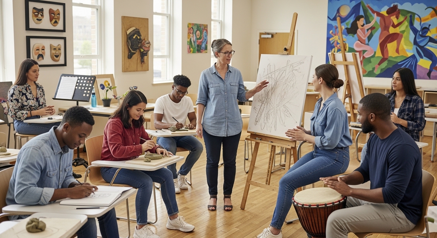 Imagem de destaque do curso Arte na Educação: Música, Teatro e Dança